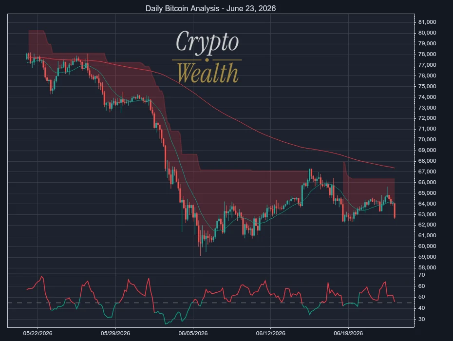 Bitcoin Analysis June 23, 2026: Sell Signal Tests Support