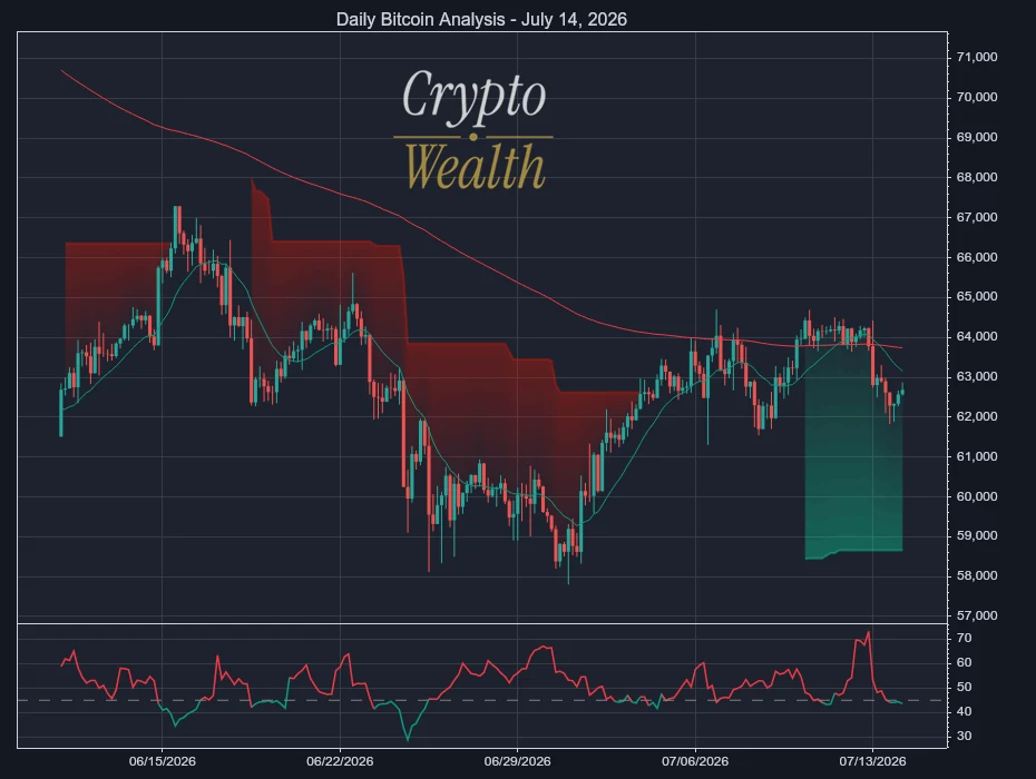 Bitcoin Analysis July 14, 2026: Smooth Rebound Stalls