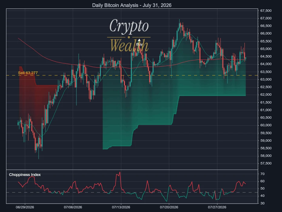 Bitcoin Analysis July 31, 2026: 1,171-Point Cushion